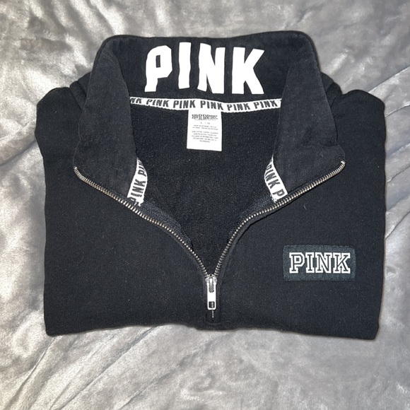 VS PINK Half zip! Somewhat Worn but still is great condition - Picture 3 of 3